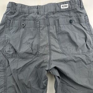 VTG Y2K Gap Cargo Parachute Pants Mens 32x30 Gray Lightweight Baggy Wide Skate
